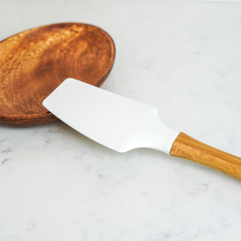 Tapered Spatula - Silicone & Bamboo