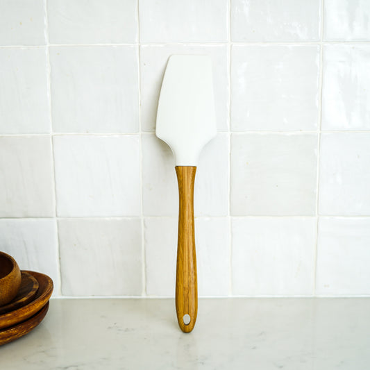 Tapered Spatula - Silicone & Bamboo