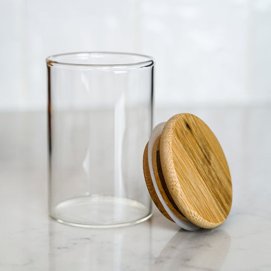 Glass Storage Jar with Bamboo Lid