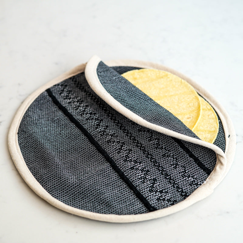 Oaxacan Cloth Tortilla Warmer - Black